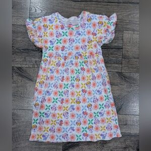 Disney 6T Minnie Mouse Dress Spring Summer Ruffle Sleeve Pink Purple Old Navy